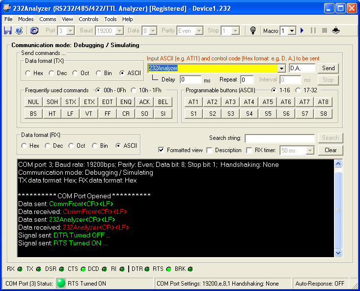 rs232 software free download